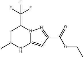 ethyl 5-methyl-7-(trifluoromethyl)-4,5,6,7-tetrahydropyrazolo[1,5-a]pyrimidine-2-carboxylate Struktur