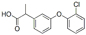 2-(3-(2'-chlorophenoxy)phenyl)propionic acid Struktur