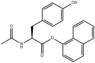 N-acetyltyrosine 1-naphthyl ester Struktur