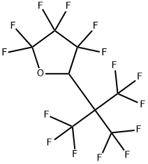 2,2,3,3,4,4-Hexafluorotetrahydro-5-[2,2,2-trifluoro-1,1-bis(trifluoromethyl)ethyl]furan Struktur