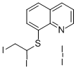 Quinoline, 8-(1,2-diiodoethylthio)-, diiodide Struktur