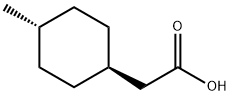 TRANS-(4-METHYL-CYCLOHEXYL)-ACETIC ACID
 Struktur