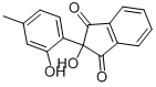 2-Hydroxy-2-(2-hydroxy-p-tolyl)-1,3-indandione Struktur