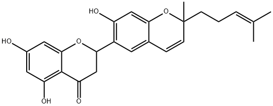 5,7,7'-トリヒドロキシ-2'-メチル-2'-(4-メチル-3-ペンテニル)-2,6'-ビ[2H-1-ベンゾピラン]-4(3H)-オン 化學(xué)構(gòu)造式