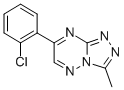 1,2,4-Triazolo(4,3-b)(1,2,4)triazine, 7-(2-chlorophenyl)-3-methyl- Struktur