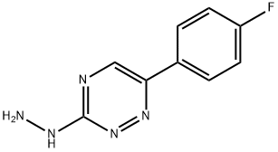 1-(6-(4-FLUOROPHENYL)-1,2,4-TRIAZIN-3-YL)HYDRAZINE Struktur