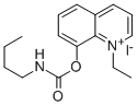 Quinolinium, 1-ethyl-8-hydroxy-, iodide, butylcarbamate Struktur