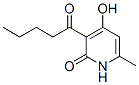 4-Hydroxy-6-methyl-3-valeryl-2(1H)-pyridone Struktur