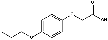 Acetic acid, 2-(4-propoxyphenoxy)- Struktur