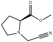 L-Proline, 1-(cyanomethyl)-, methyl ester (9CI) Struktur