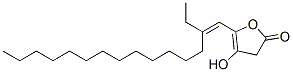 (3E,4S)-3-Hexadecylidene-4α-hydroxy-5α-methyldihydro-2(3H)-furanone Struktur