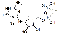 guanosine 5'-O-(2-thiodiphosphate) Struktur