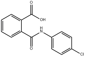 2-[(4-chlorophenyl)carbamoyl]benzoic acid Struktur