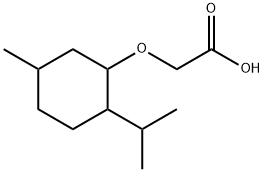 [[(2S)-2-ISOPROPYL-5-METHYLCYCLOHEXYL]OXY]ACETIC ACID Struktur