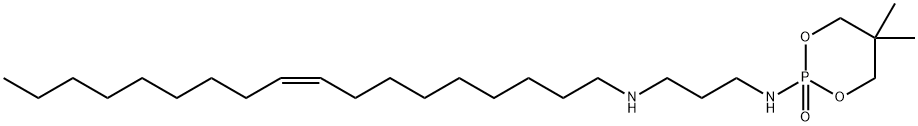 N-[(5,5-Dimethyl-1,3,2-dioxaphosphorinane 2-oxide)-2-yl]-N'-[(Z)-9-octadecenyl]-1,3-propanediamine Struktur