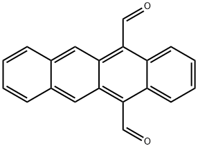 NAPHTHACENE-5,12-DICARBOXALDEHYDE Struktur