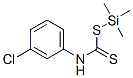 3-Chlorophenyldithiocarbamic acid trimethylsilyl ester Struktur