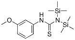 1,1-Bis(trimethylsilyl)-3-(m-methoxyphenyl)thiourea Struktur