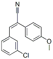 3-(3-chlorophenyl)-2-(4-methoxyphenyl)prop-2-enenitrile Struktur