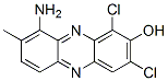 9-amino-1,3-dichloro-8-methylphenazin-2-ol Struktur