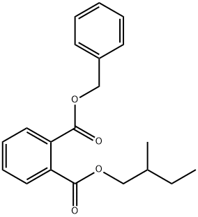 Phthalic acid 1-(2-methylbutyl)2-(phenylmethyl) ester Struktur