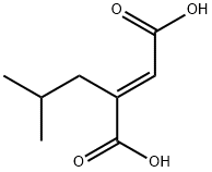 (E)-2-(2-methylpropyl)but-2-enedioic acid Struktur