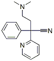 alpha-[2-(dimethylamino)ethyl]-alpha-phenylpyridine-2-acetonitrile Struktur