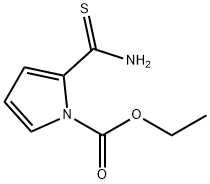 ethyl 2-(aminothioxomethyl)-1H-pyrrole-1-carboxylate Struktur