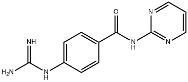 Benzamide, 4-[(aminoiminomethyl)amino]-N-2-pyrimidinyl- (9CI) Struktur