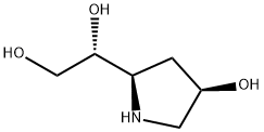 1,2-Ethanediol,1-[(2R,4R)-4-hydroxy-2-pyrrolidinyl]-,(1R)-(9CI) Struktur