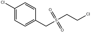 1-chloro-4-[[(2-chloroethyl)sulphonyl]methyl]benzene Struktur