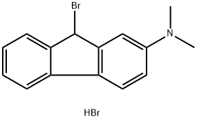 9-BROMO-2-DIMETHYLAMINOFLUORENE HYDROBROMIDE Struktur