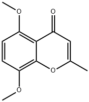 5,8-Dimethoxy-2-methyl-4H-1-benzopyran-4-one Struktur