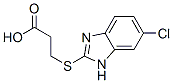 3-[(5-chloro-3H-benzoimidazol-2-yl)sulfanyl]propanoic acid Struktur