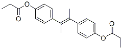 [4-[(E)-3-(4-propanoyloxyphenyl)but-2-en-2-yl]phenyl] propanoate Struktur