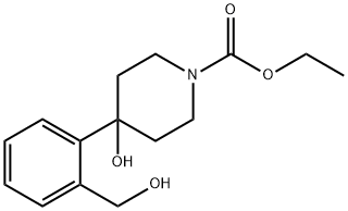 4-hydroxy-4（2-hydroxymethylphenyl）-1-piperidine carboxylat Struktur