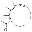 1-[(1E,3Z,5Z)-2,3,4-trimethyl-1-cyclododeca-1,3,5-trienyl]ethanone Struktur