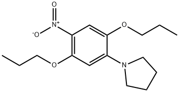 1-(4-Nitro-2,5-dipropoxyphenyl)pyrrolidine Struktur