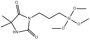 5,5-Dimethyl-3-[3-(trimethoxysilyl)propyl]-2,4-imidazolidinedione Struktur