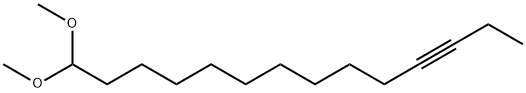 14,14-Dimethoxy-3-tetradecyne Struktur