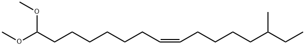 (Z)-1,1-Dimethoxy-14-methyl-8-hexadecene Struktur