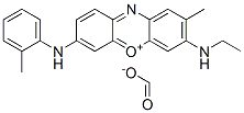 3-(ethylamino)-2-methyl-7-[(o-tolyl)amino]phenoxazin-5-ium formate Struktur