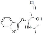 1-benzothiophen-3-yloxy-3-(propan-2-ylamino)propan-2-ol hydrochloride Struktur