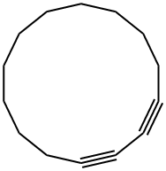 1,3-Cyclotetradecadiyne Struktur