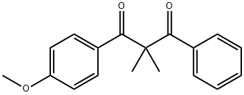 1,3-Propanedione,1-(4-methoxyphenyl)-2,2-dimethyl-3-phenyl- Struktur