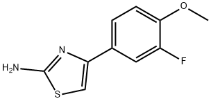 4-(3-FLUORO-4-METHOXYPHENYL)-1,3-THIAZOL-2-AMINE Struktur