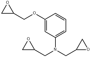 m-(2,3-epoxypropoxy)-N,N-bis(2,3-epoxypropyl)aniline Struktur