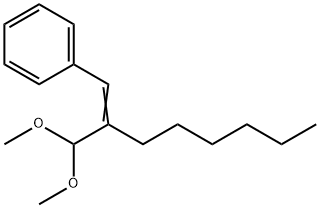 [2-(dimethoxymethyl)-1-octenyl]benzene Struktur