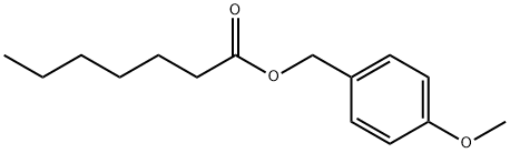 (4-methoxyphenyl)methyl heptanoate Struktur