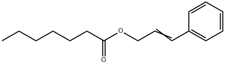 3-phenylallyl heptanoate Struktur